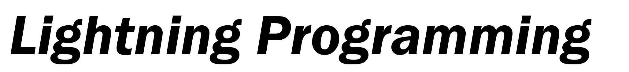 Lightning Programming